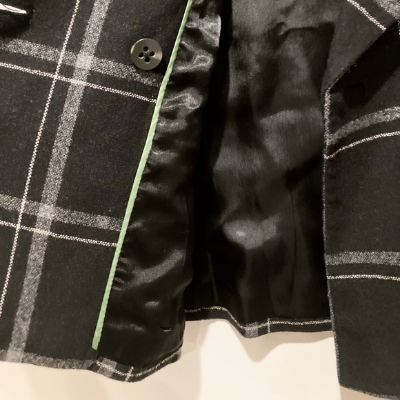Banana Republic Plaid Wool Blend Blazer Jacket, Size XS - Picture 9 of 12